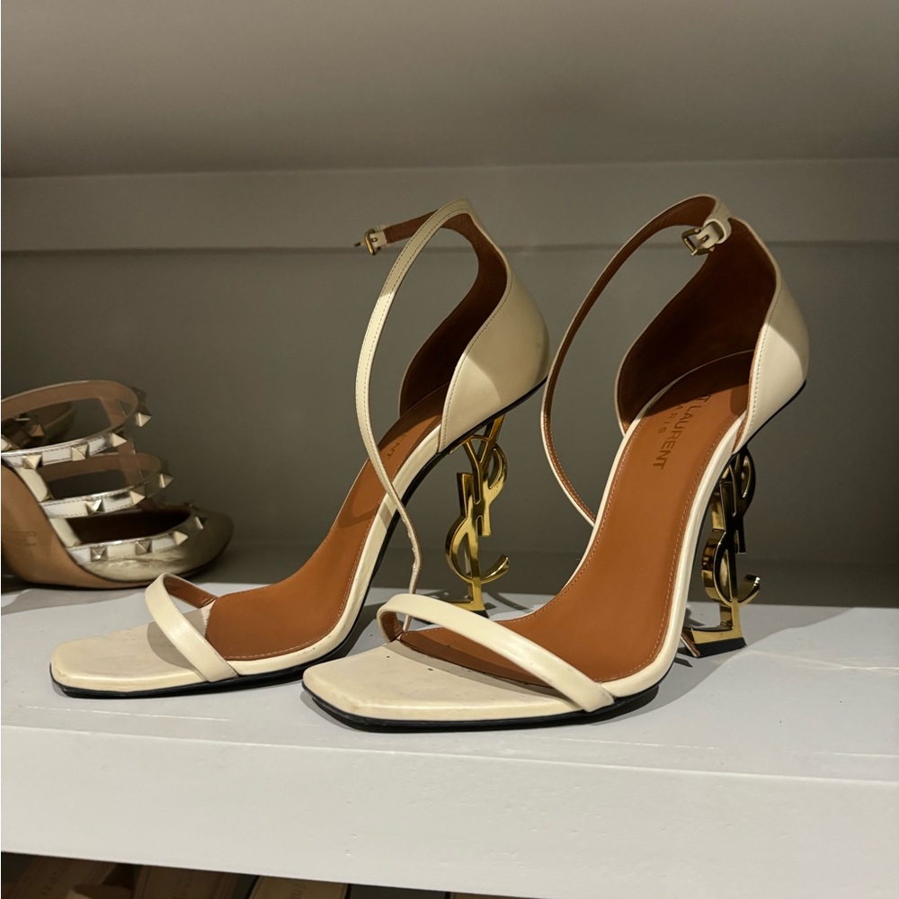 YSL beige shoes